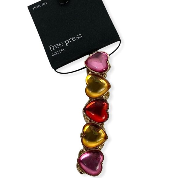 NWT Nordstrom Free Press Jewellery Bundle Three Pairs of Earrings Heart Boho - Picture 6 of 9